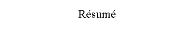 R�sum�